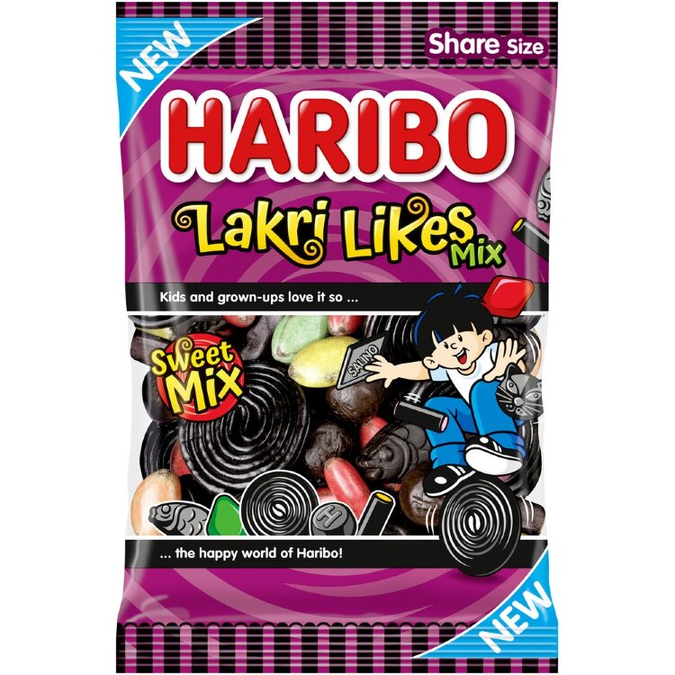 HARIBO Lakri Likes Mix 250 g Candy Bag