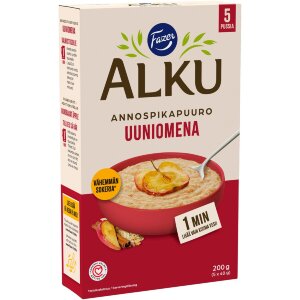 Fazer Alku Oven Apple Instant Porridge 200 g (5 x 40 g)