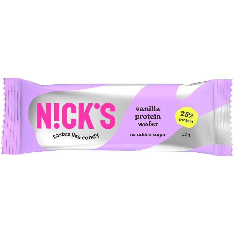 Nick's Vanilla Protein Wafer 40g Gluten-Free Protein Wafer Bar