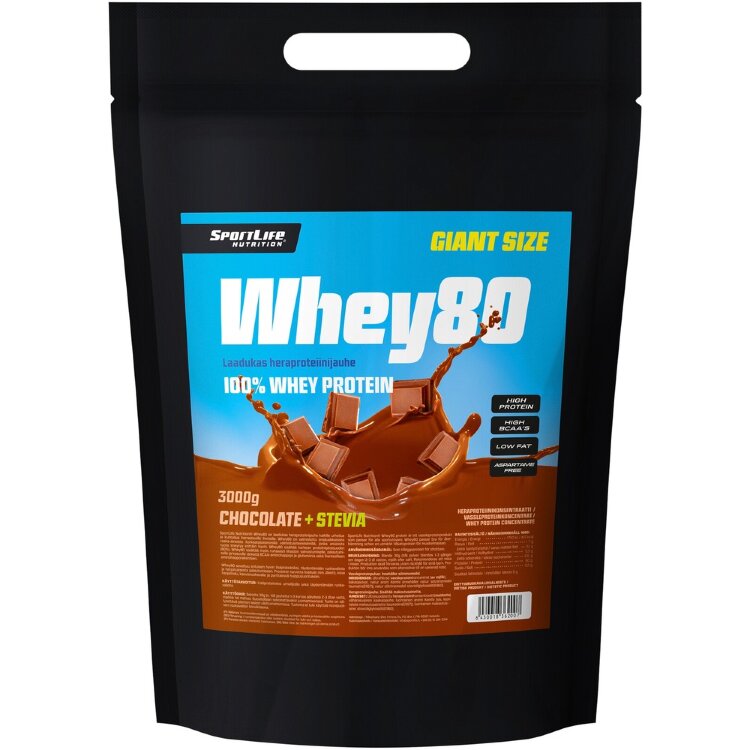 SportLife Nutrition Whey80 3kg Chocolate Whey Protein Powder
