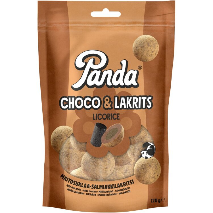 Panda Choco Licorice Chocolate Licorice 120g