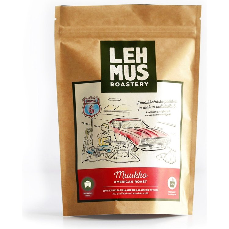 Lehmus Roastery Muukko Coffee Medium Roast 220g Filter Ground