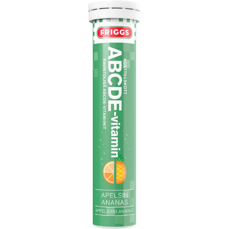 Friggs ABCDE Vitamin Effervescent Tablet 20 pcs Orange-Pineapple