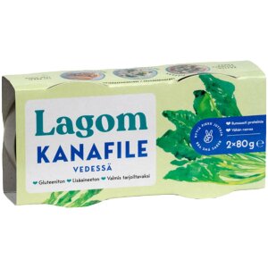 Lagom Chicken Fillet in Water 2x80g/2x52g