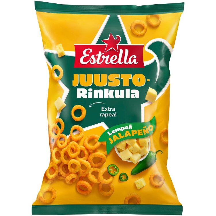 Estrella Cheese Ring Mild Jalapeno 200g