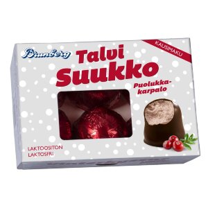 Brunberg Winterkiss Lingonberry-Cranberry Coated Marshmallows 150g/6pcs