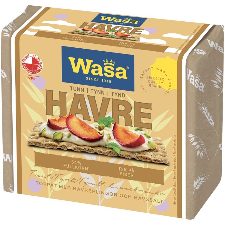 Wasa Tunn Havre Crispbread 265g