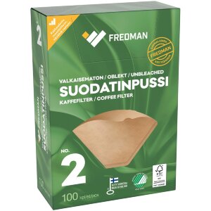 Fredman Filter Bag No 2 Unbleached 100pcs