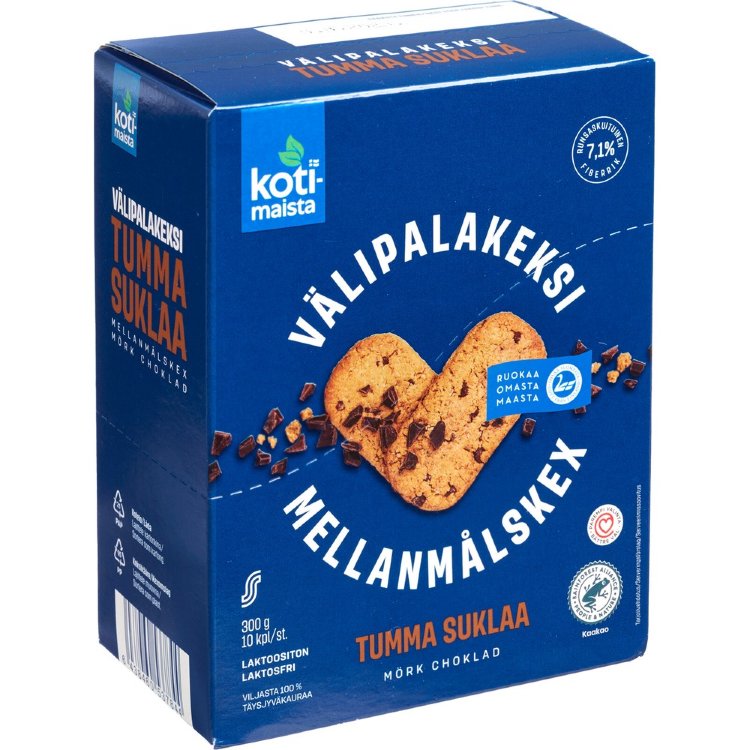 Domestic Snack Biscuit Dark Chocolate 10 x 30g