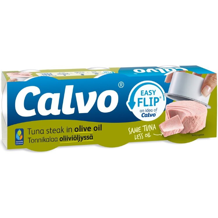 Calvo Tuna In Olive Oil 3x65/52g