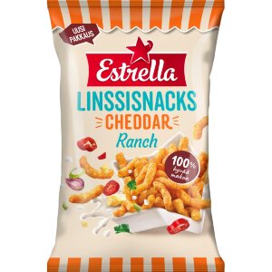 Estrella Lentil Snacks Cheddar & Ranch 125g