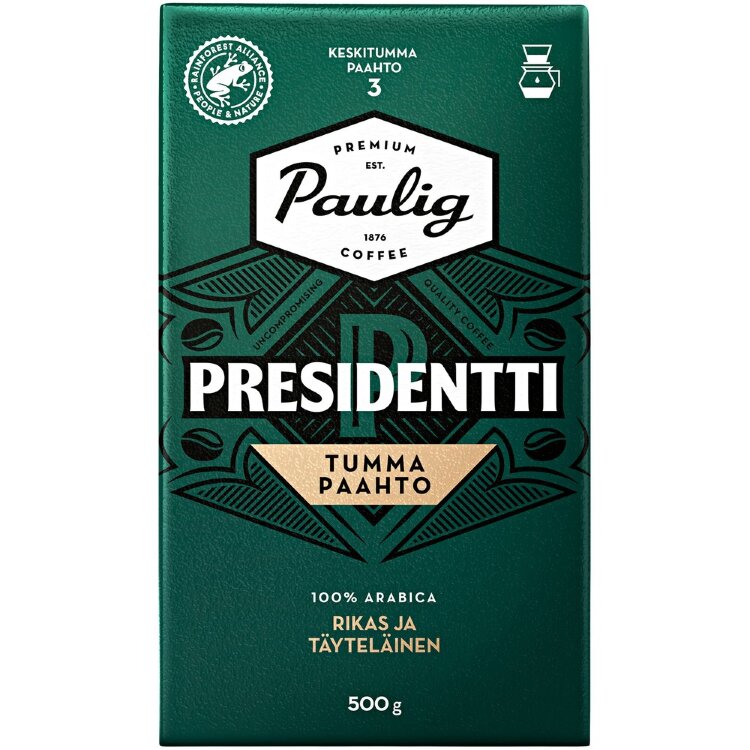 Paulig Presidentti Dark Roast Coffee Filter Grind 500g