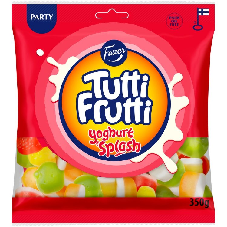 Fazer Tutti Frutti Yoghurt Splash Candy Bag 350g