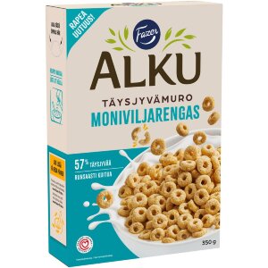 Fazer Alku Multigrain Ring Whole Grain Cereal 350 g