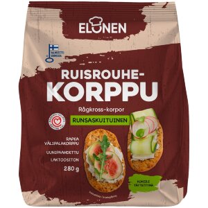 Elonen Rye Bran Crispbread 280g