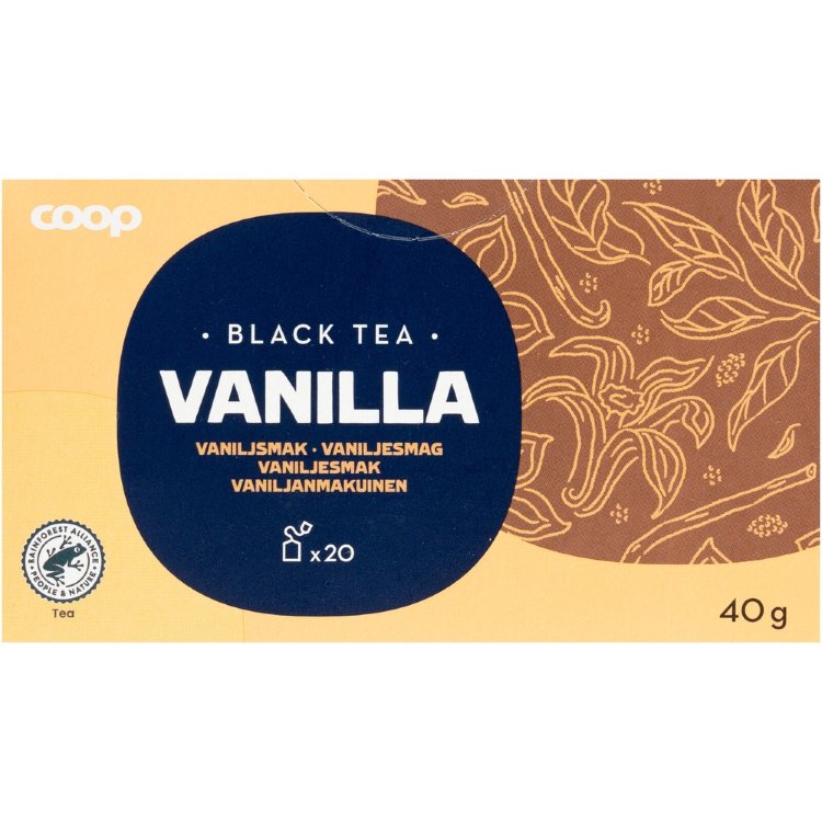 Coop Black Tea Vanilla 40 g 20 Bags