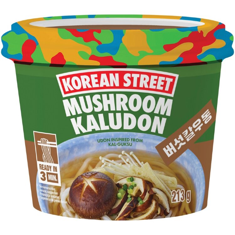 Korean Street Kaludon Mushroom Noodles Mushroom 213 g