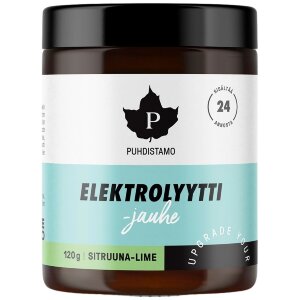 Puhdistamo Electrolyte Powder Lemon Lime 120 g