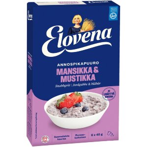 Elovena 240g Strawberry & Blueberry Instant Porridge