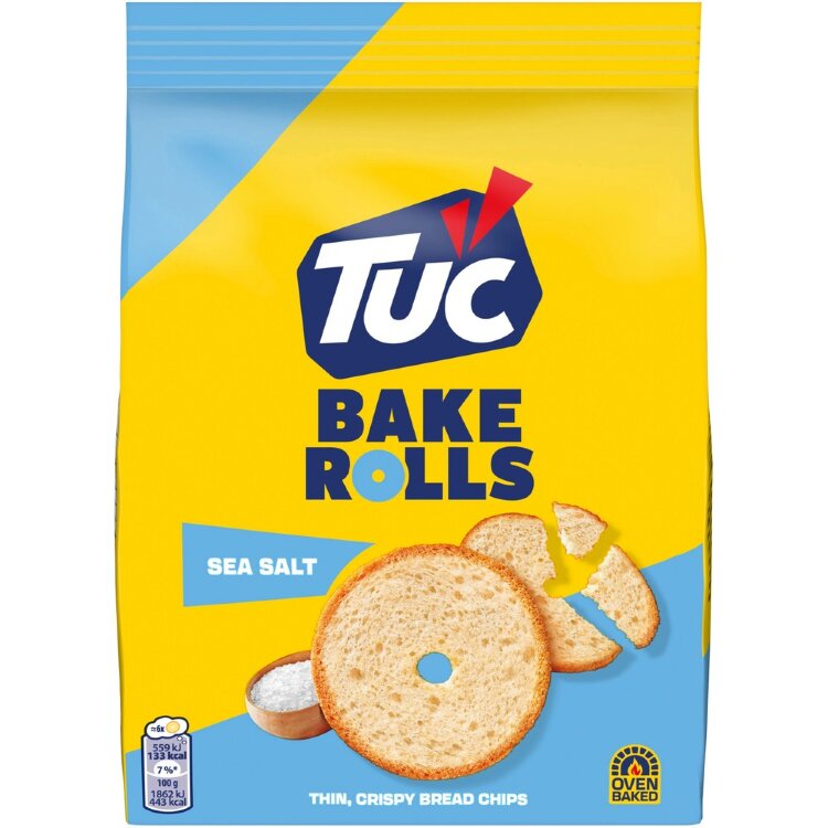 TUC Bake Rolls Salt bread chips 150g