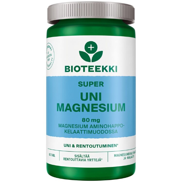 Bioteekki Super Uni Magnesium Supplement 60 Tablets