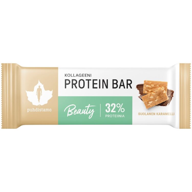 Puhdistamo Collagen Beauty Protein Bar Salty Caramel 30 g