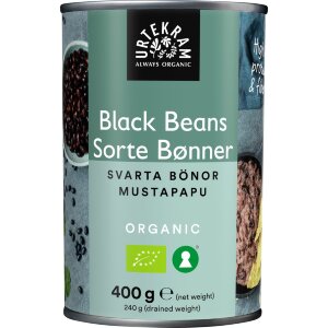 Urtekram Organic Black Beans In Brine 400/240g