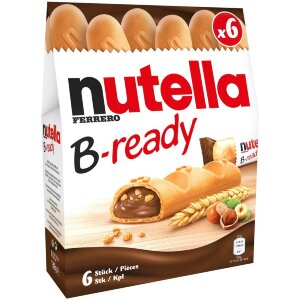 Nutella B-Ready Crunchy Wafer Filled With Hazelnut Cocoa Spread And Wheat Crisps 6pcs/135g