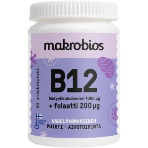 Makrobios B12 + Folate 60 Tablets 21g