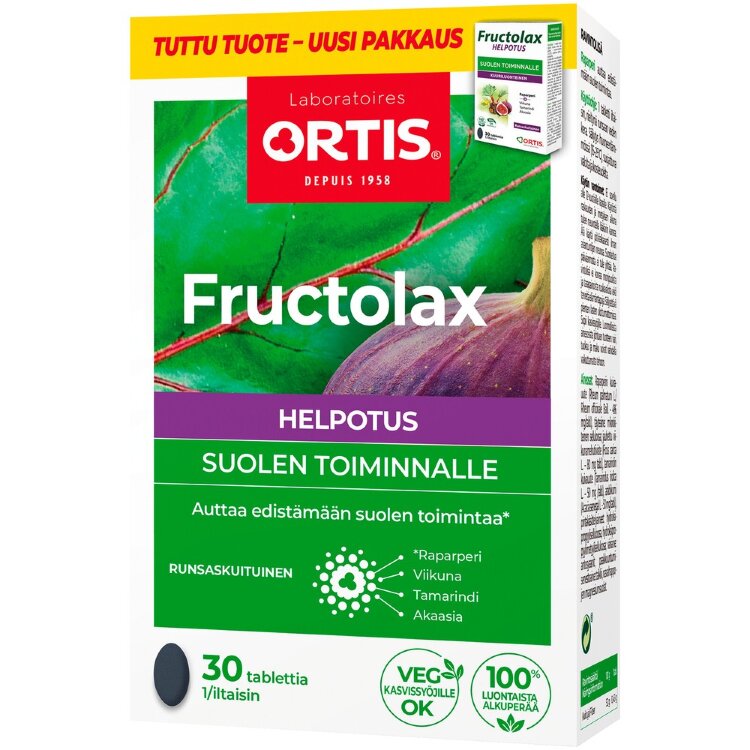 Fructolax Helpotus Fruit Fiber Tablet High Fiber Dietary Supplement 23.7g/30pcs
