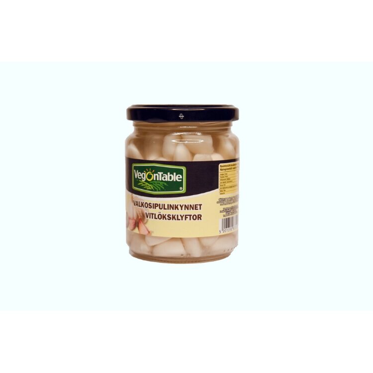 VegOnTable 240/160g Garlic Cloves in Water