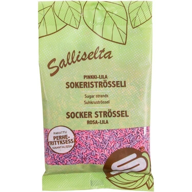 Salliselta Sugar Sprinkles Pink-Purple 100g