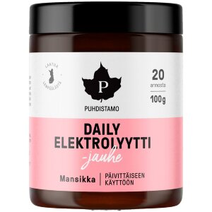 Puhdistamo Daily Elektrolyyttijauhe Mansikka 100 g