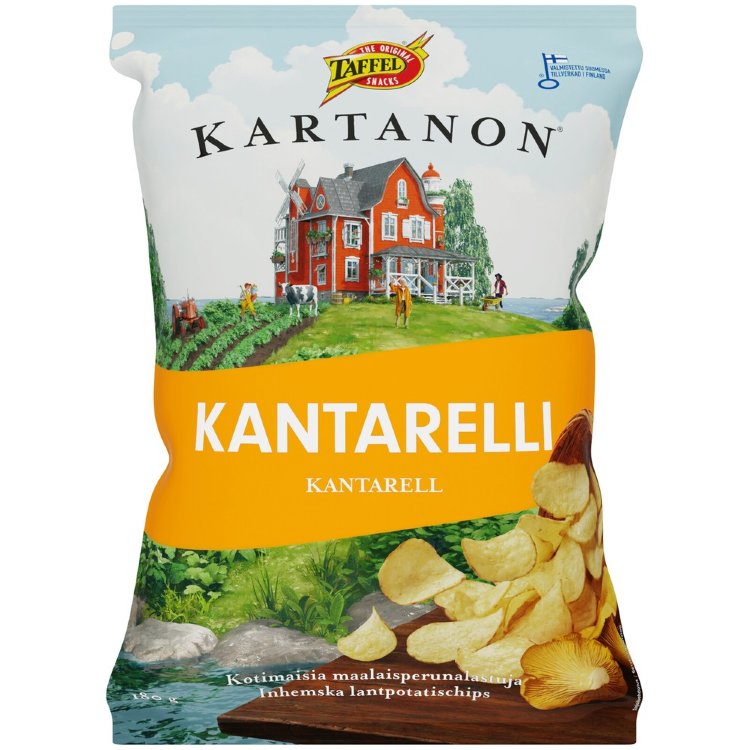 Taffel Carton Chanterelle Flavored Chips 180g