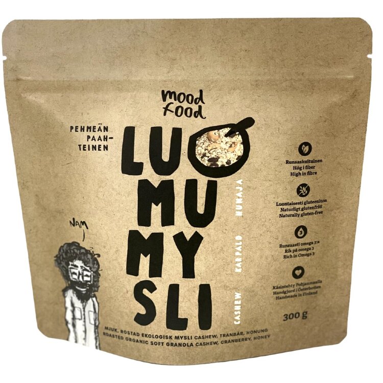 Moodfood Organic Muesli Cashew, Cranberry, Honey