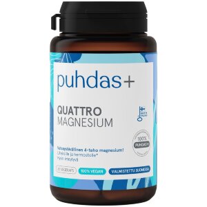 Puhdas+ Quattro Magnesium Supplement 36g/60 capsules