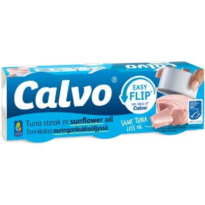 Calvo Tuna in Sunflower Oil MSC 3x65/52g