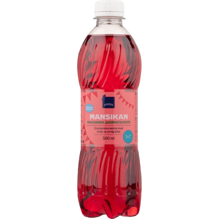 Rainbow Sugar-Free Strawberry Flavored Drink Concentrate 0.5l