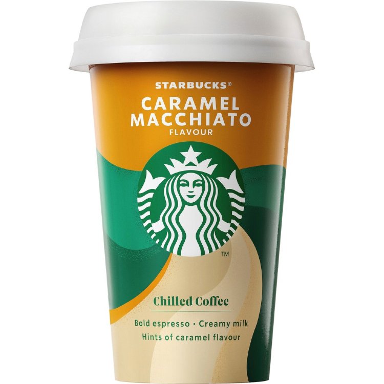 Starbucks 220 ml Caramel Macchiato Iced Coffee Milk Coffee Drink
