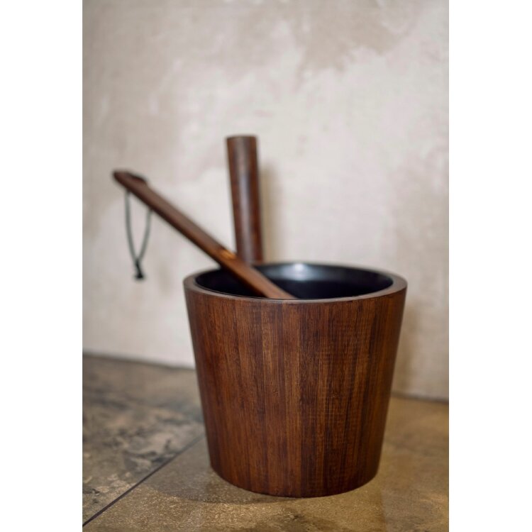 Rento Sauna Bucket Bamboo Duo Dark
