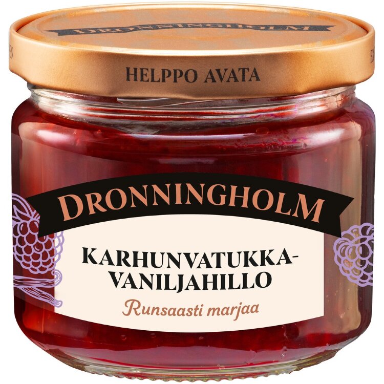 Dronningholm Karhunvatukka-vaniljahillo 280 g