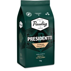 Paulig Presidentti Dark Roast Coffee Coffee Beans 1kg