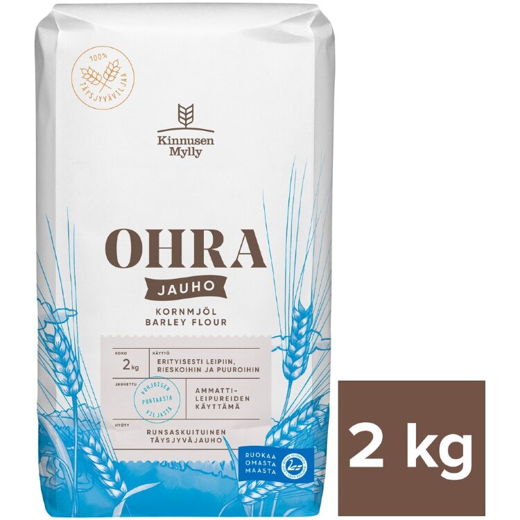 Kinnusen Mylly Ohrajauho 2 kg
