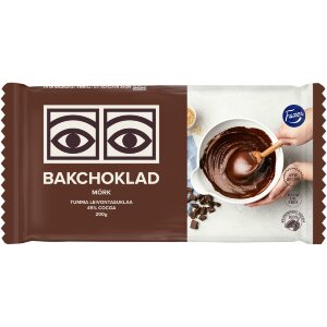Fazer Ögon Dark Baking Chocolate 200g