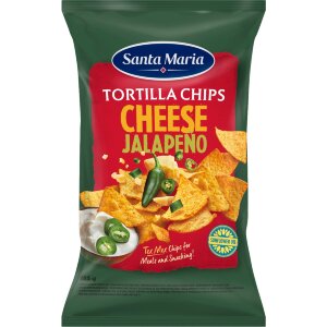 Santa Maria Tortilla Chips Cheese & Jalapeño Tortilla Chips, Cheese & Jalapeno 185g