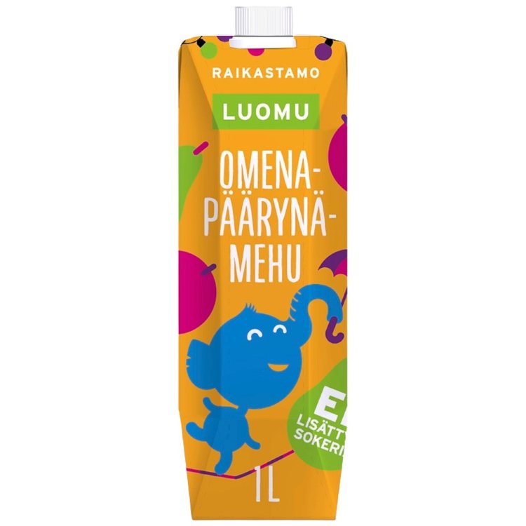 Raikastamo Big Apple-Pear Organic Juice 1L