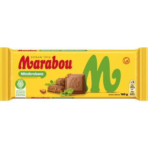 Marabou Mintkrokant Chocolate Bar 160g