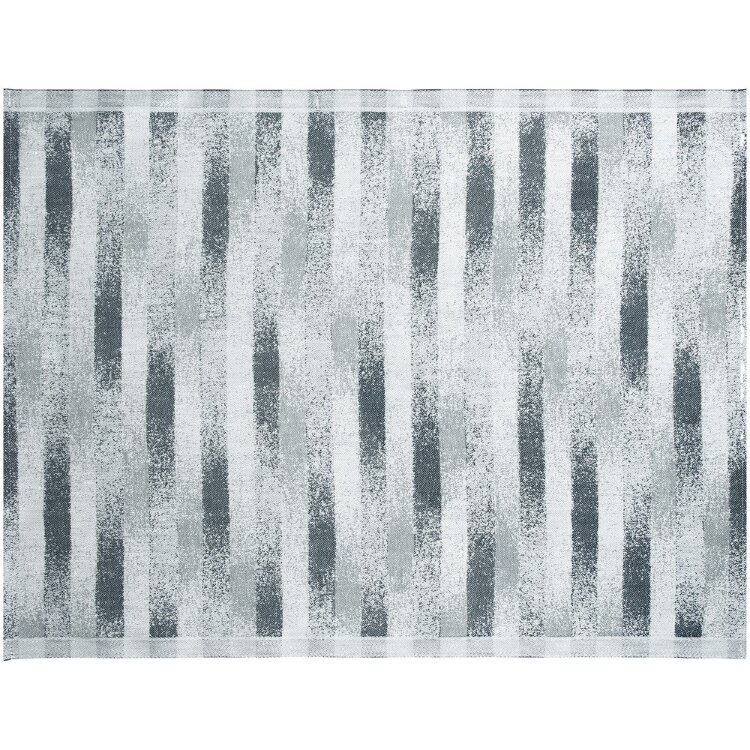 Lapuan Kankurit Hohto Table Runner 46x60cm White-Grey Linen-Cotton
