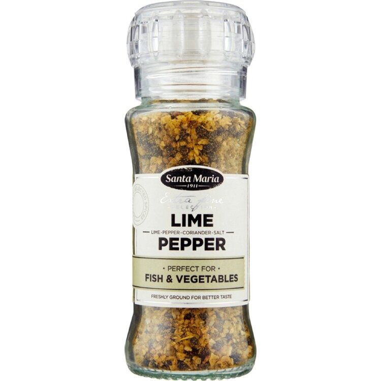 Santa Maria Lime Pepper Spice Mix Grinder 90g