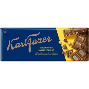 Karl Fazer Whole Hazelnut Chocolate Bar 200g